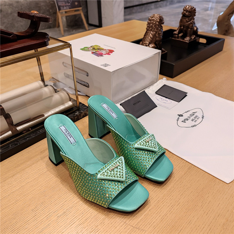 prada block heel square toe sandals - Sneaker Replica Workshop