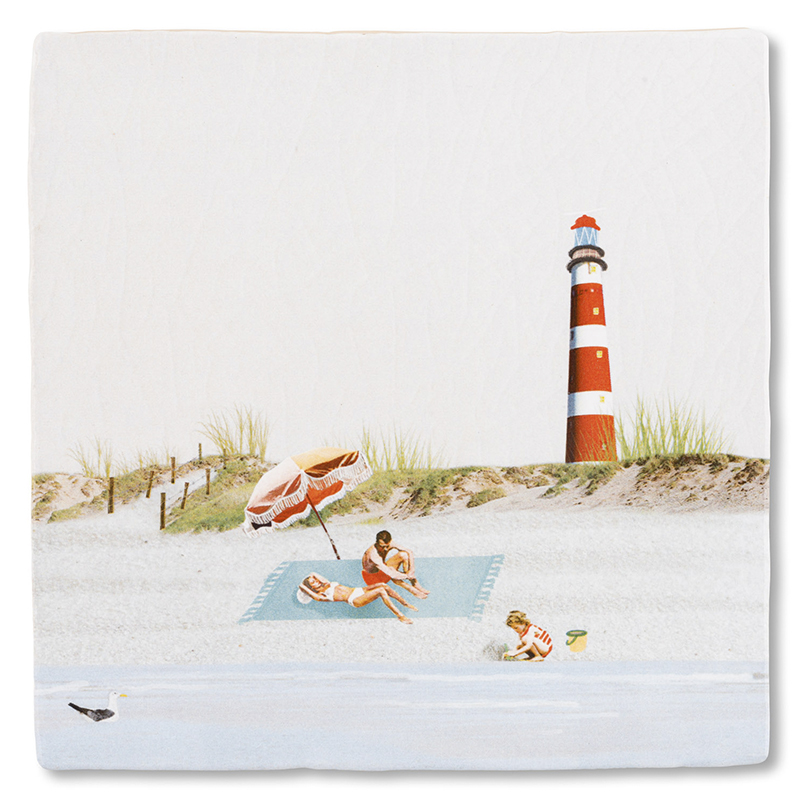 Wandtegel Ziltig zand van Ameland M