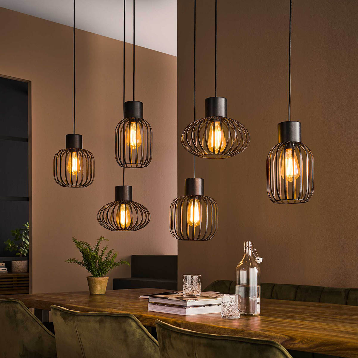 Hanglamp Metal Bars