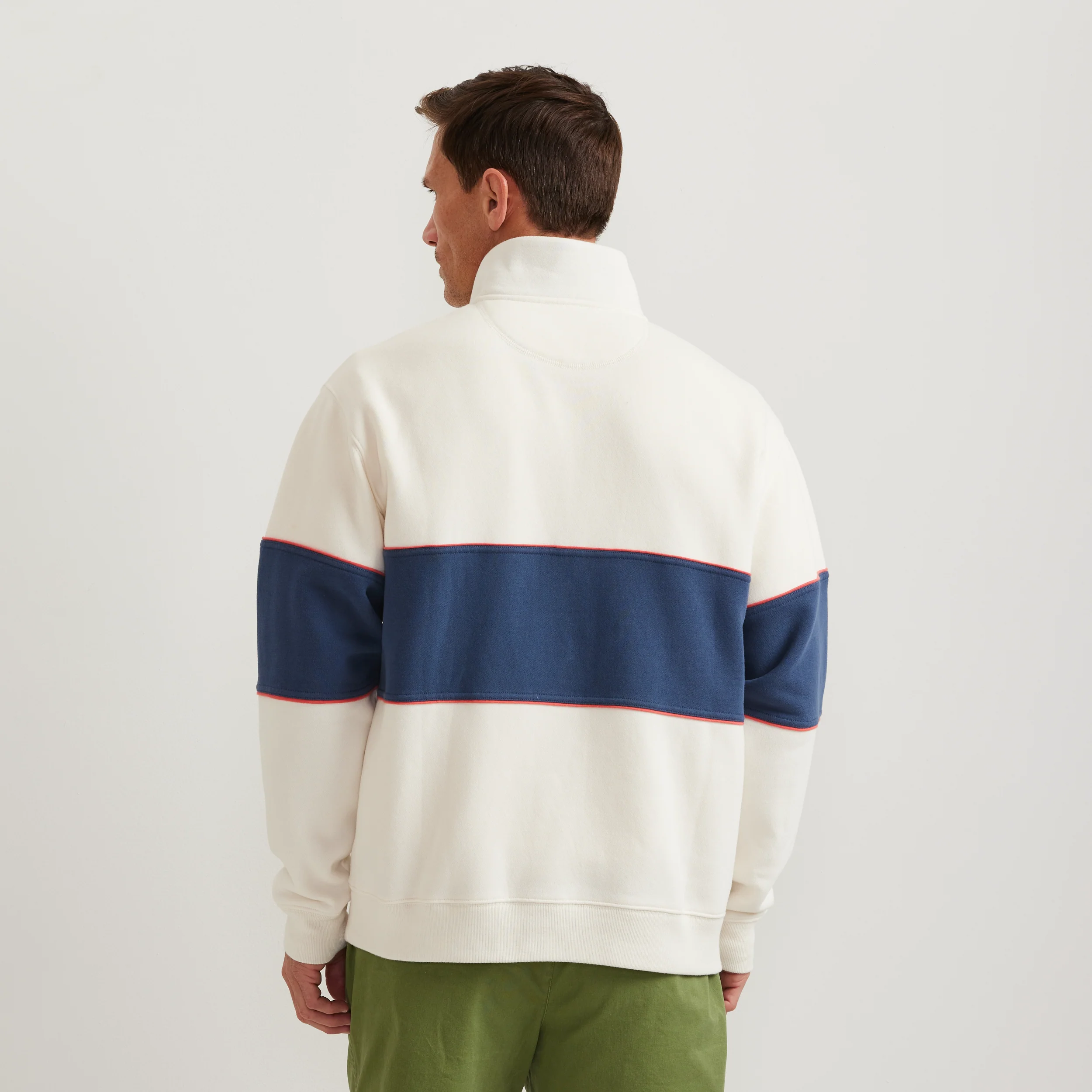 Men's Vintage Soft 1/4-Zip - Stripe - MoB Apparel