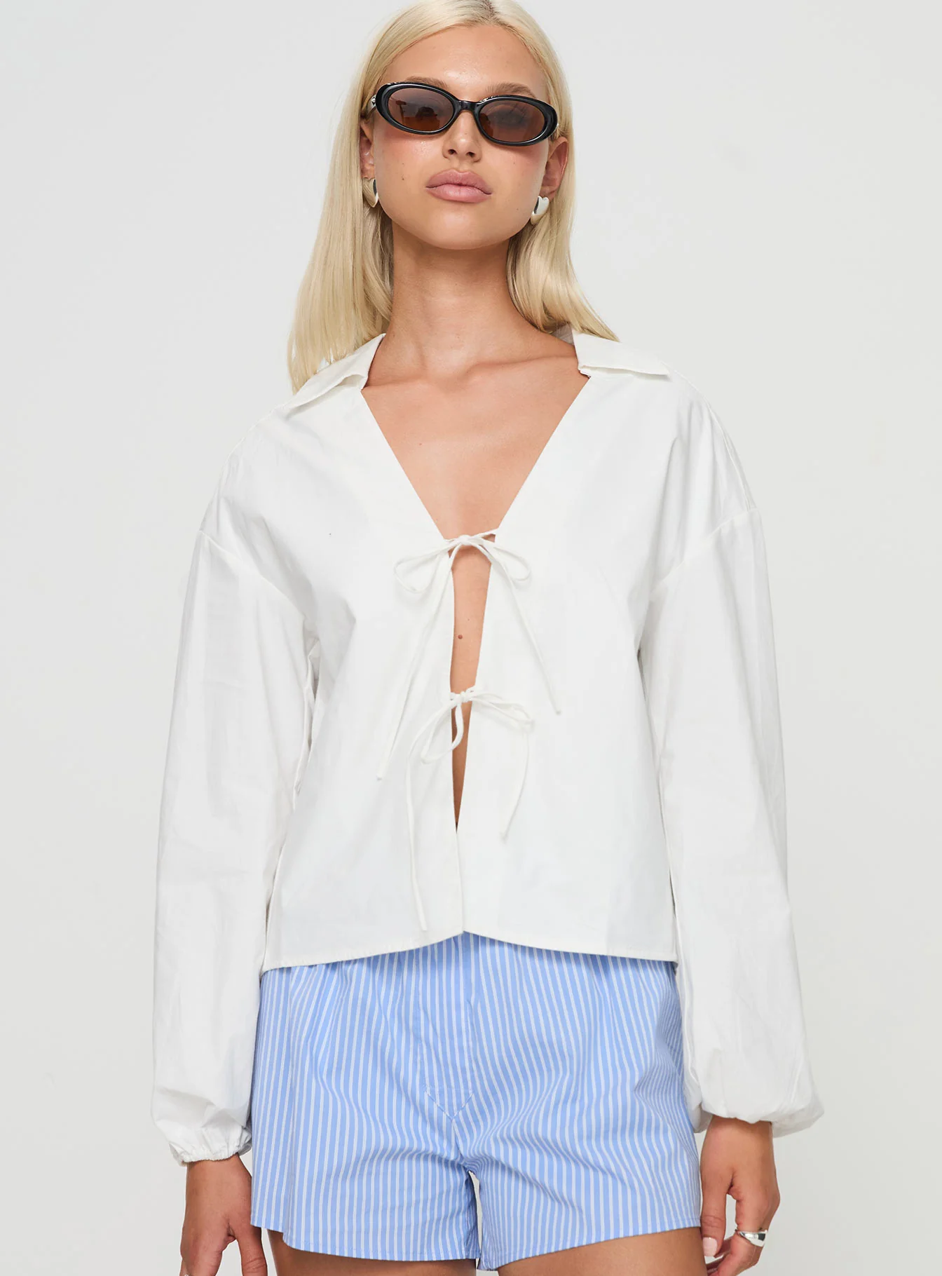 Rinon Long Sleeve Top White