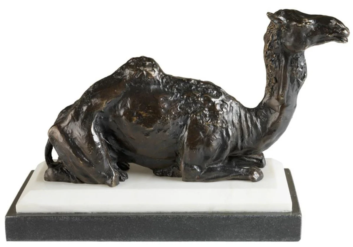Designer bronze figure camel on base 37 x 15 x H. 24 cm - noble & magnificent