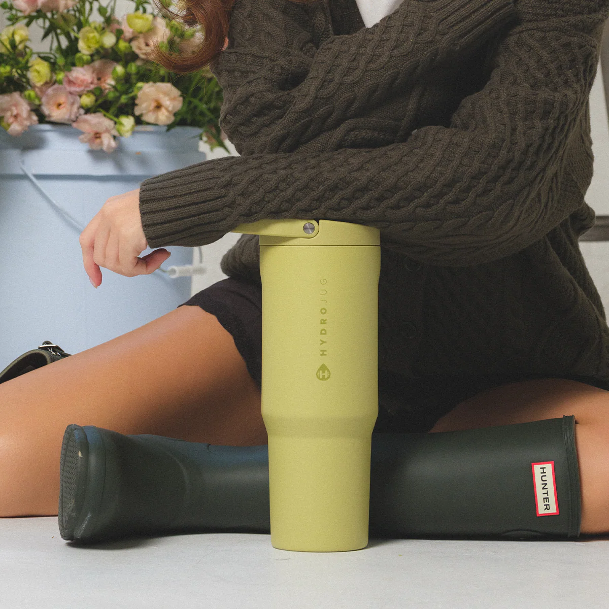 Sport 40oz FreeSip® Stainless Steel Water Bottle - Olive