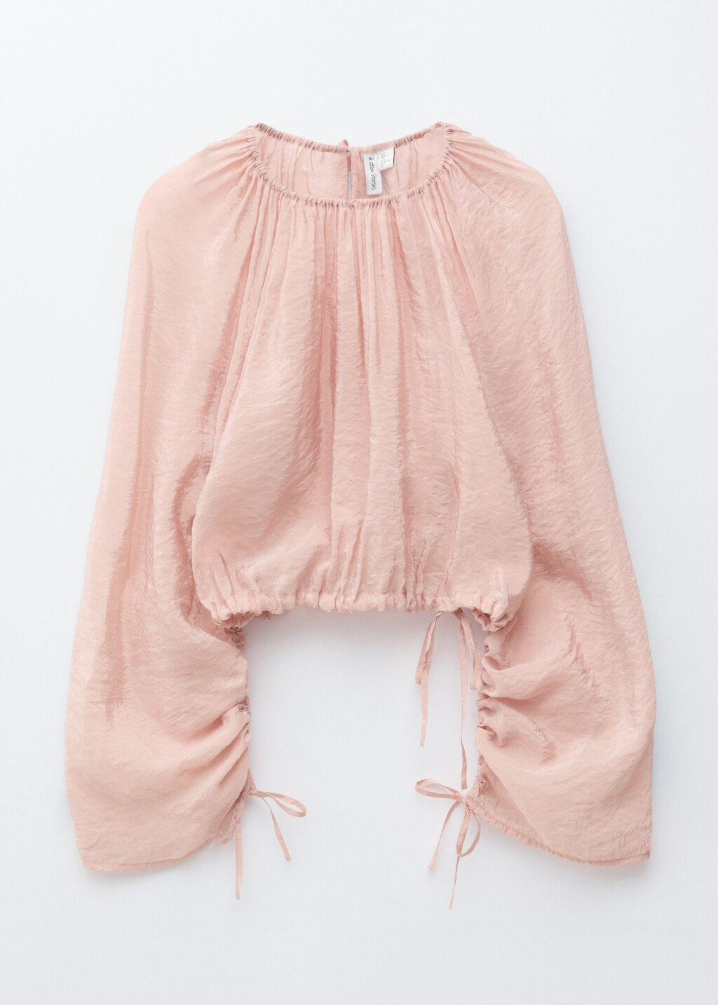 & Other Stories VOLUMINOUS TIE-DETAIL BLOUSE