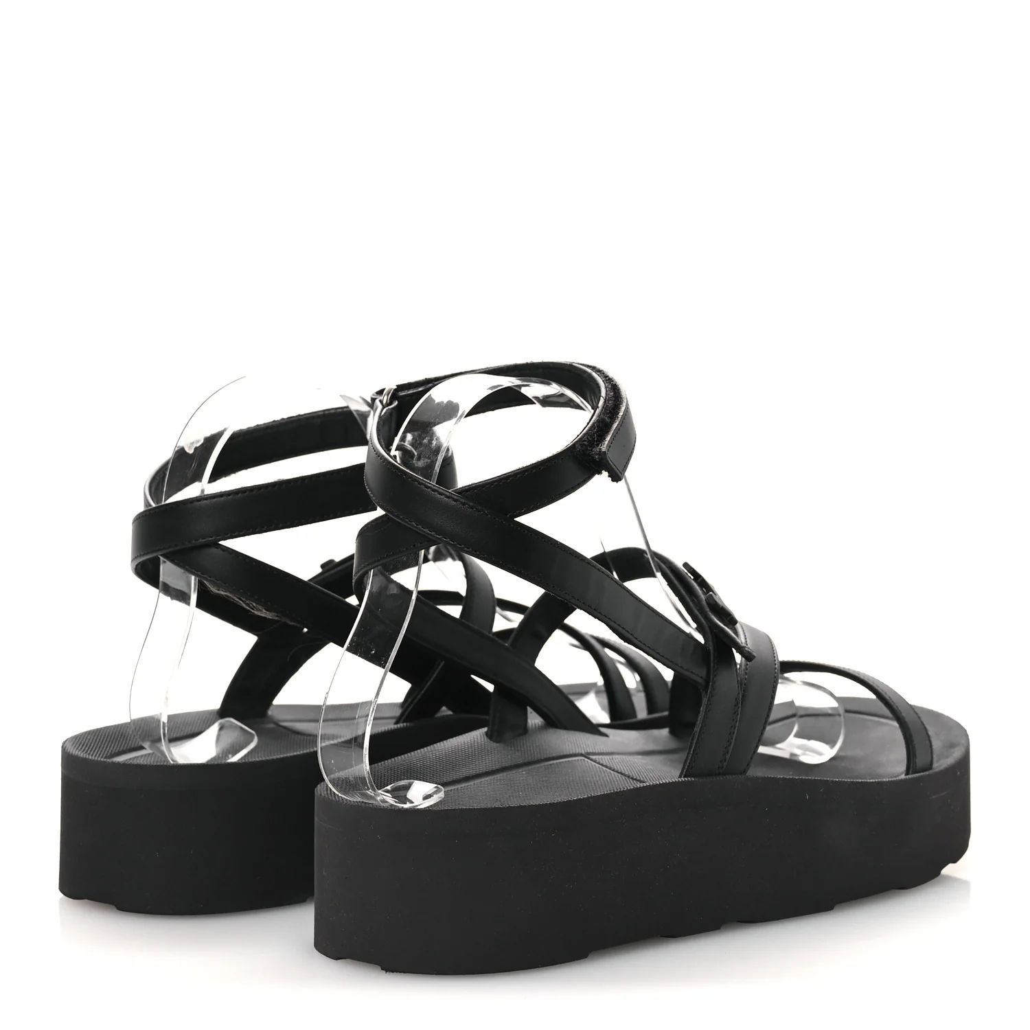 Nappa Liberte Sandals 38 Black - Top Club