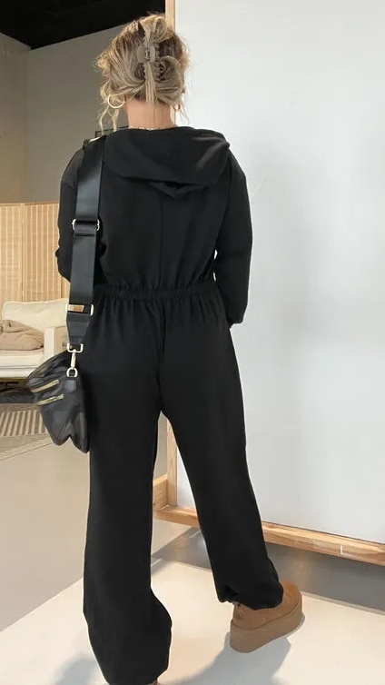 Women's Casual Solid-Color Athletic Jumpsuit - Nordfashionstorm - Women's Clothing, Fashion for You - Nordfashionstorm.com