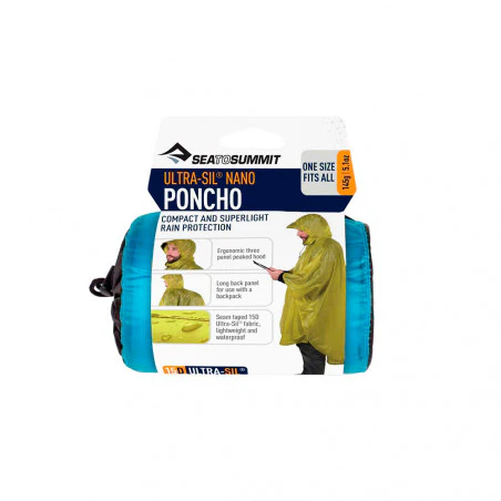 Sea to Peak Ultra-Sil Nano Poncho azul - Poncho impermeable