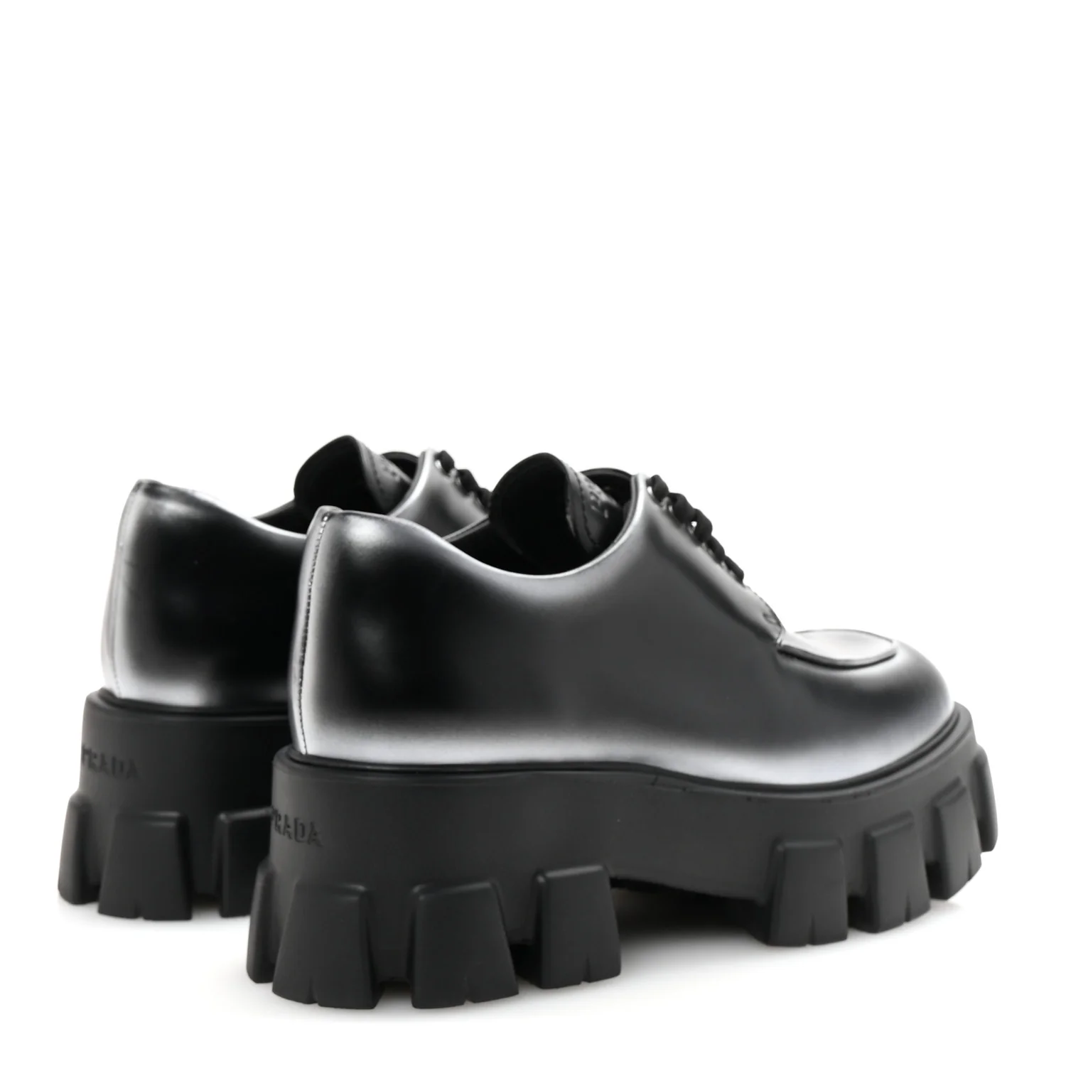 Spazzolato Rois Sfumato Monolith 55mm Derby Loafers 38.5 Black Argento - Top Club