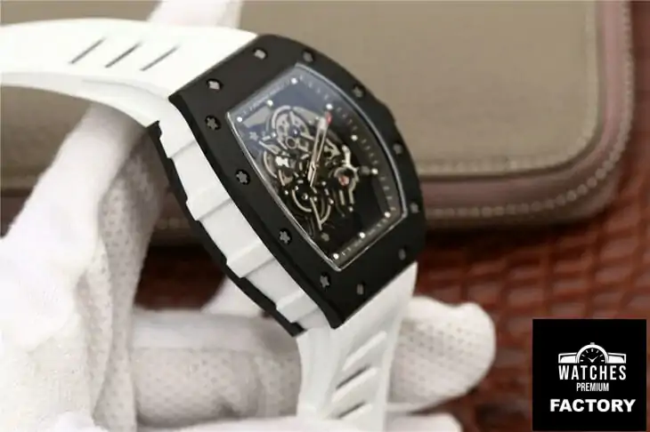 Richard Mille RM055 KV Factory White Strap