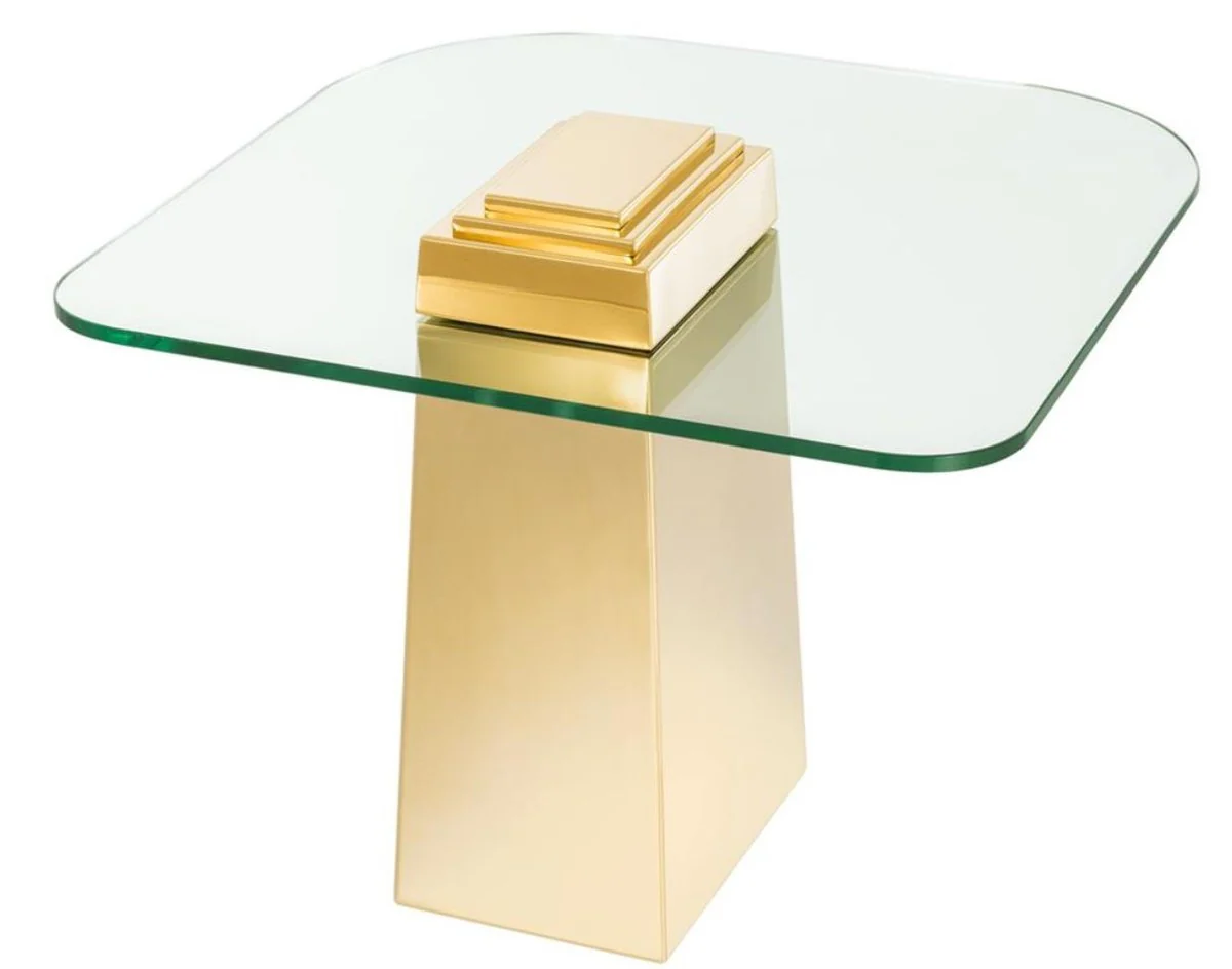 Luxury side table gold 65 x 65 x H. 51 cm - luxury quality