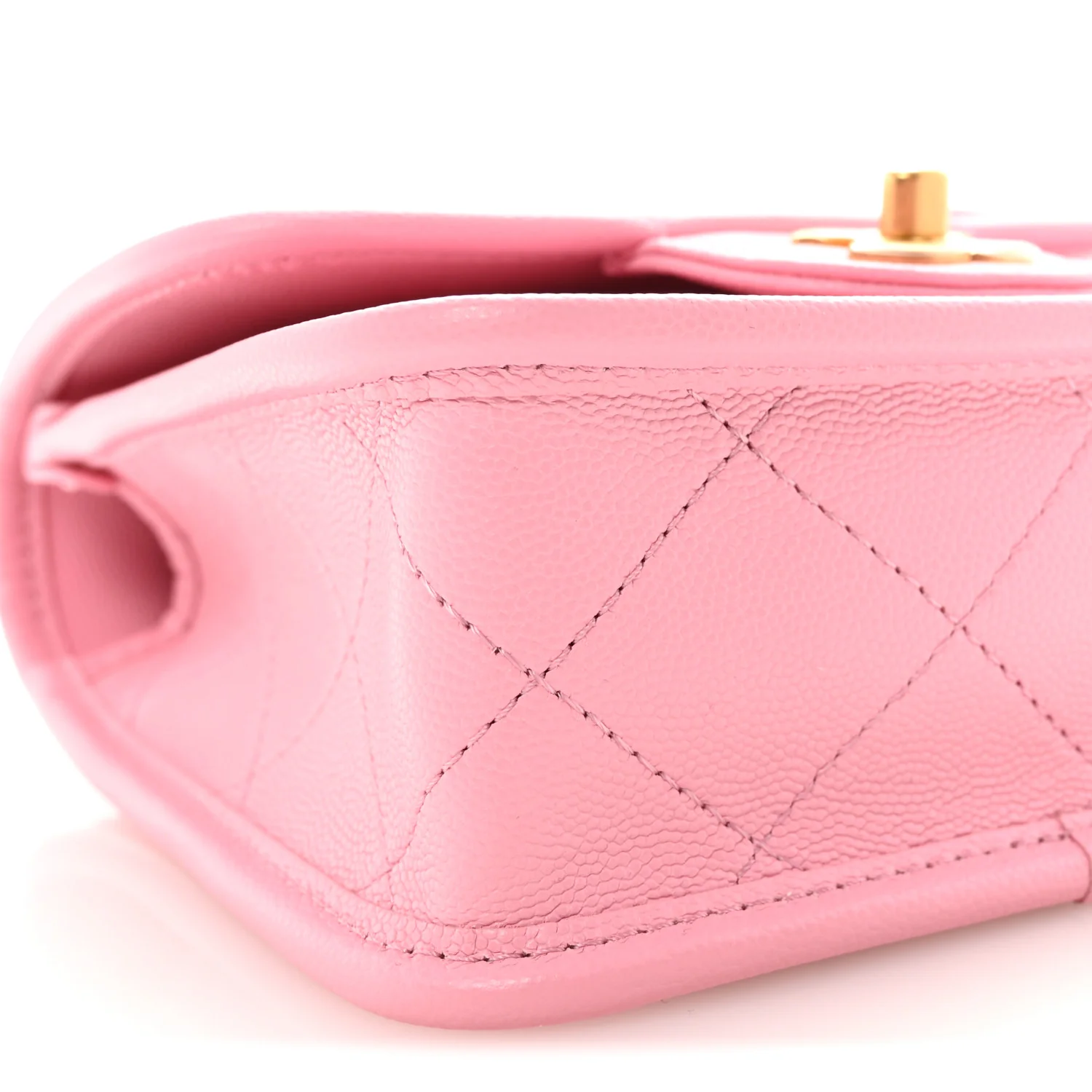 Caviar School Memory Mini Top Handle Flap Light Pink - Top Club