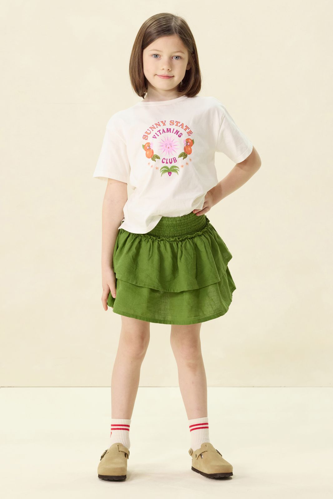 Wit T-shirt met artwork