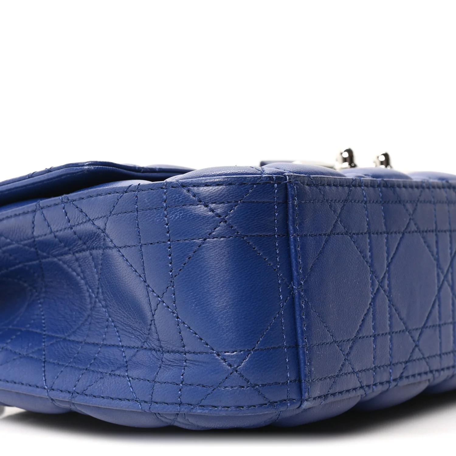 Lambskin Cannage Medium Miss Dior Flap Blue - Top Club