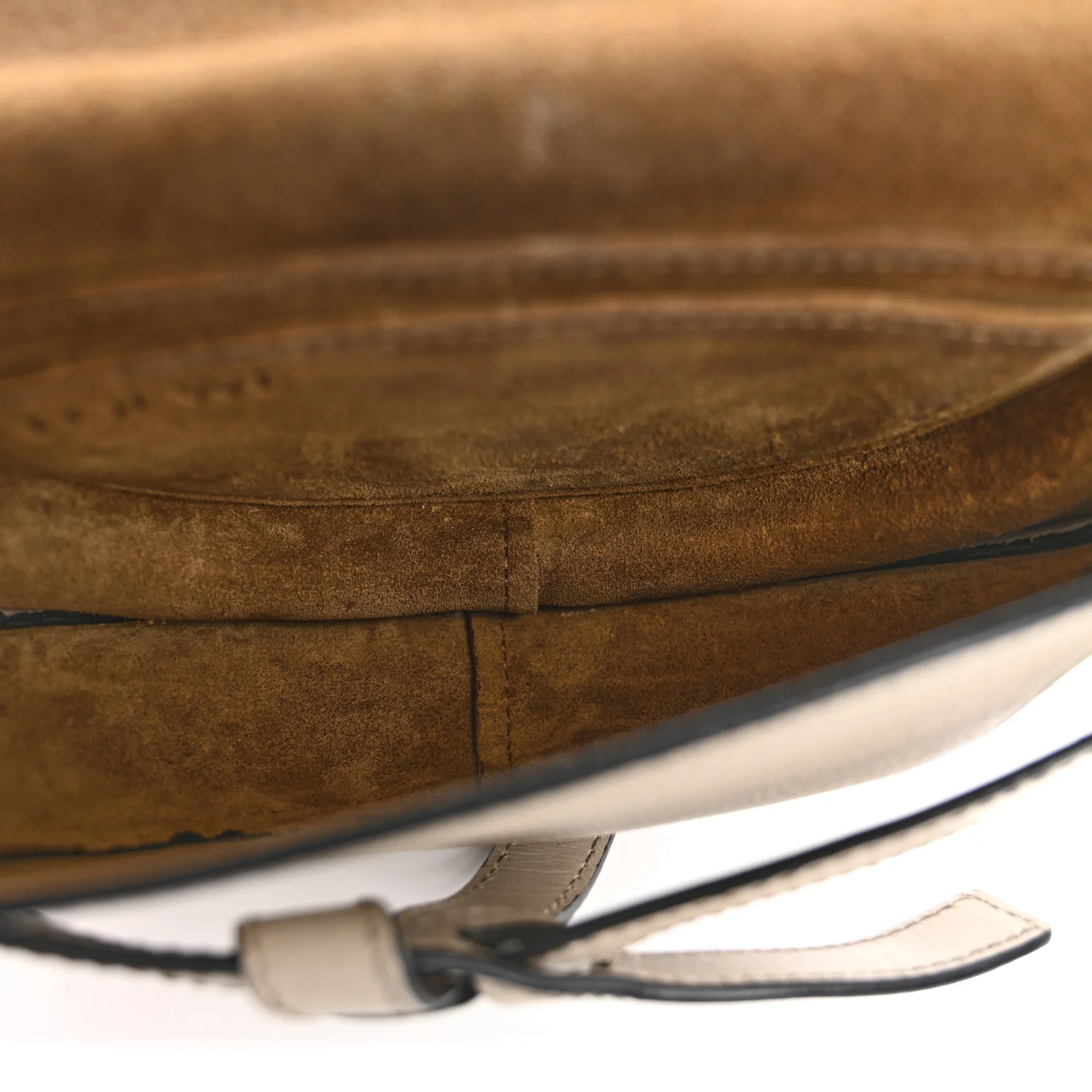 Grained Calfskin Mini Gate Crossbody Bag Light Oat - Top Club
