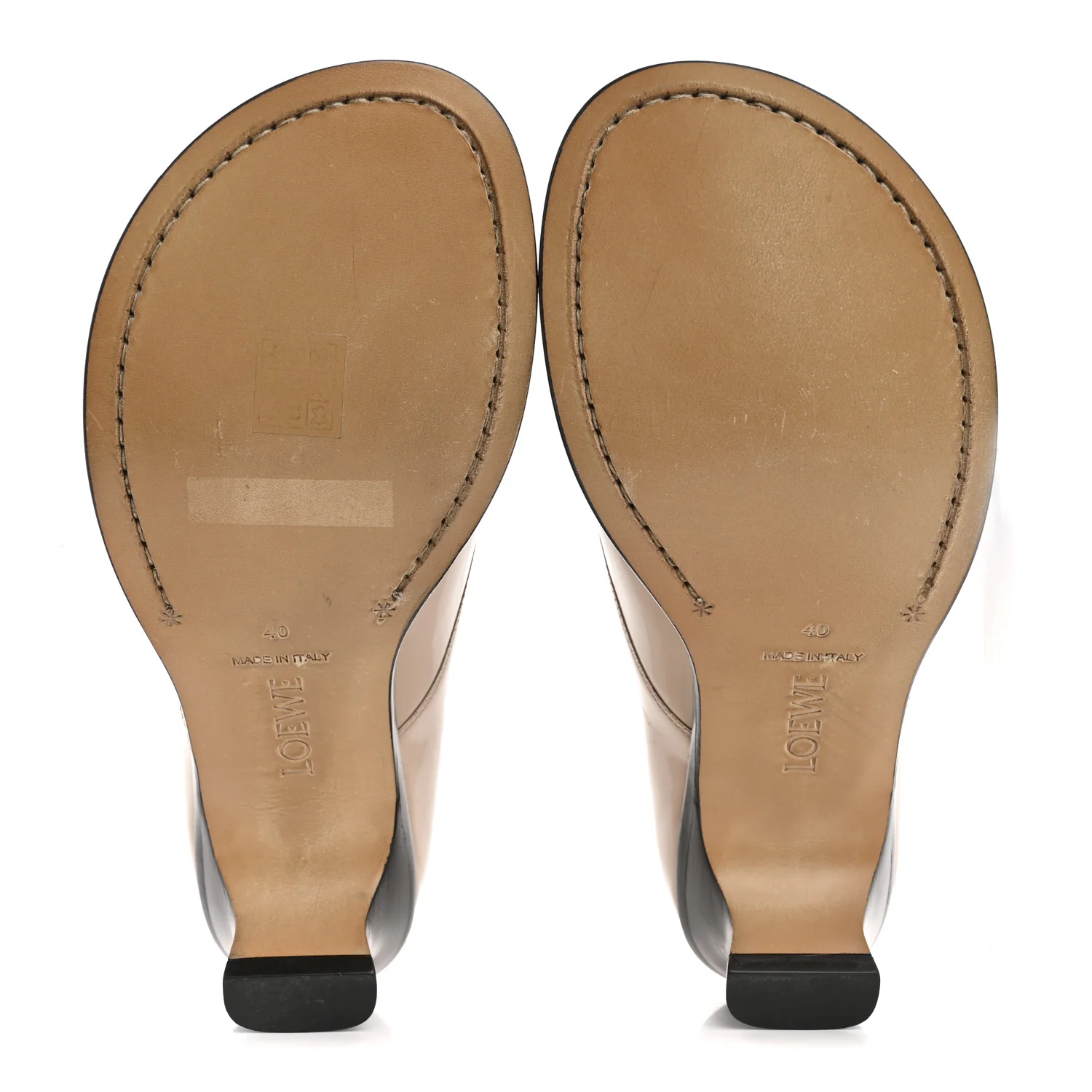 Brushed Calfskin Campo Derby Loafers 40 Light Pink - Top Club