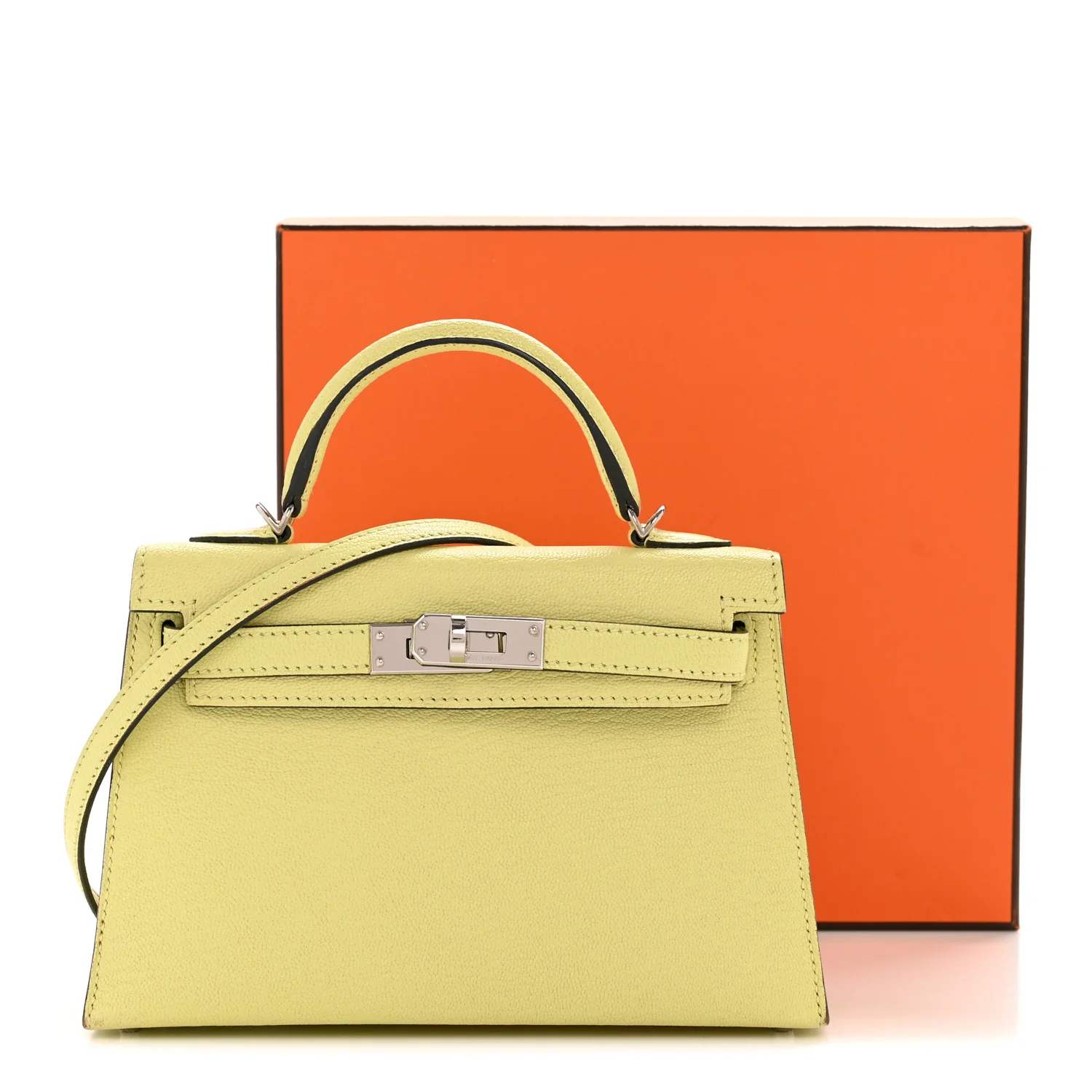 Chevre Mysore Mini Kelly Sellier 20 Jaune Bourgeon - Top Club