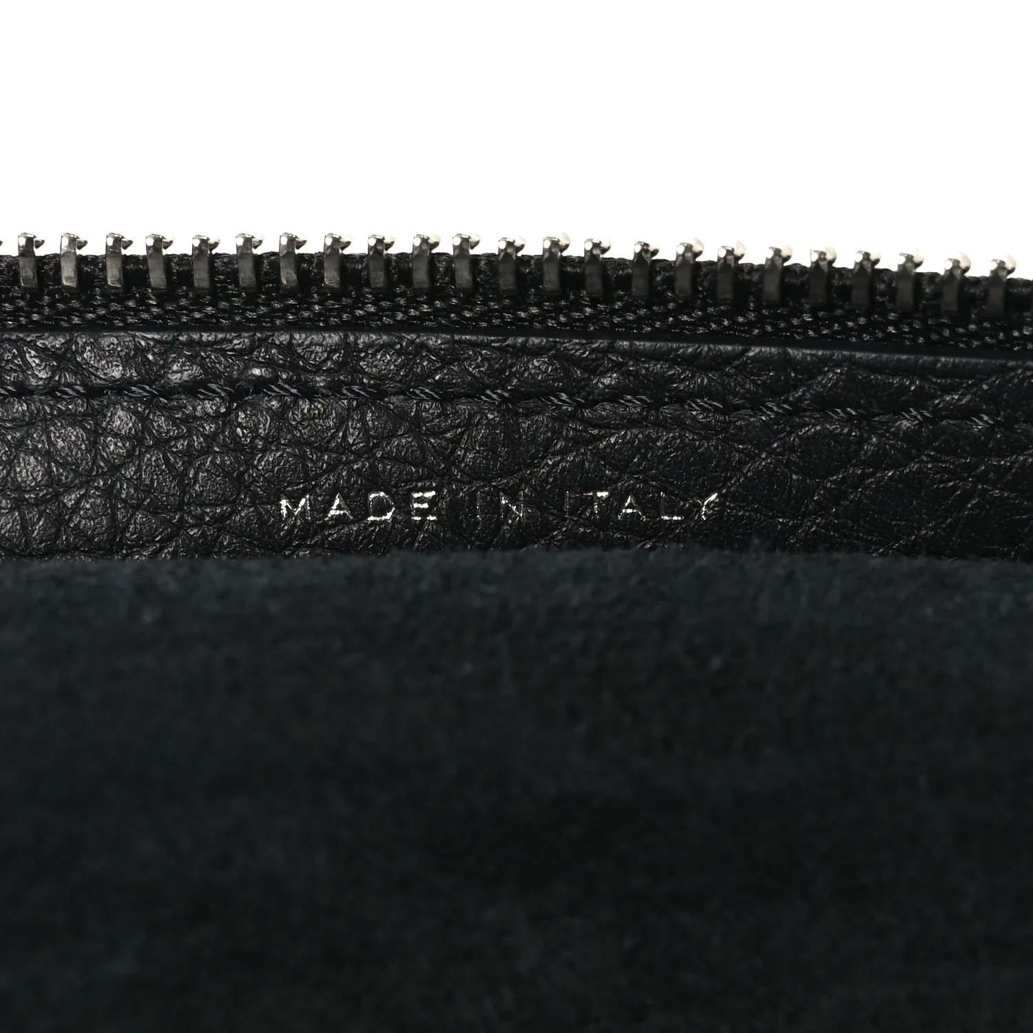 Grained Calfskin Large Slouchy Banana Bag Black - Top Club