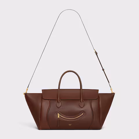 MEDIUM SMILING NEW LUGGAGE IN SUPPLE SHINY LAMBSKIN - Top Club