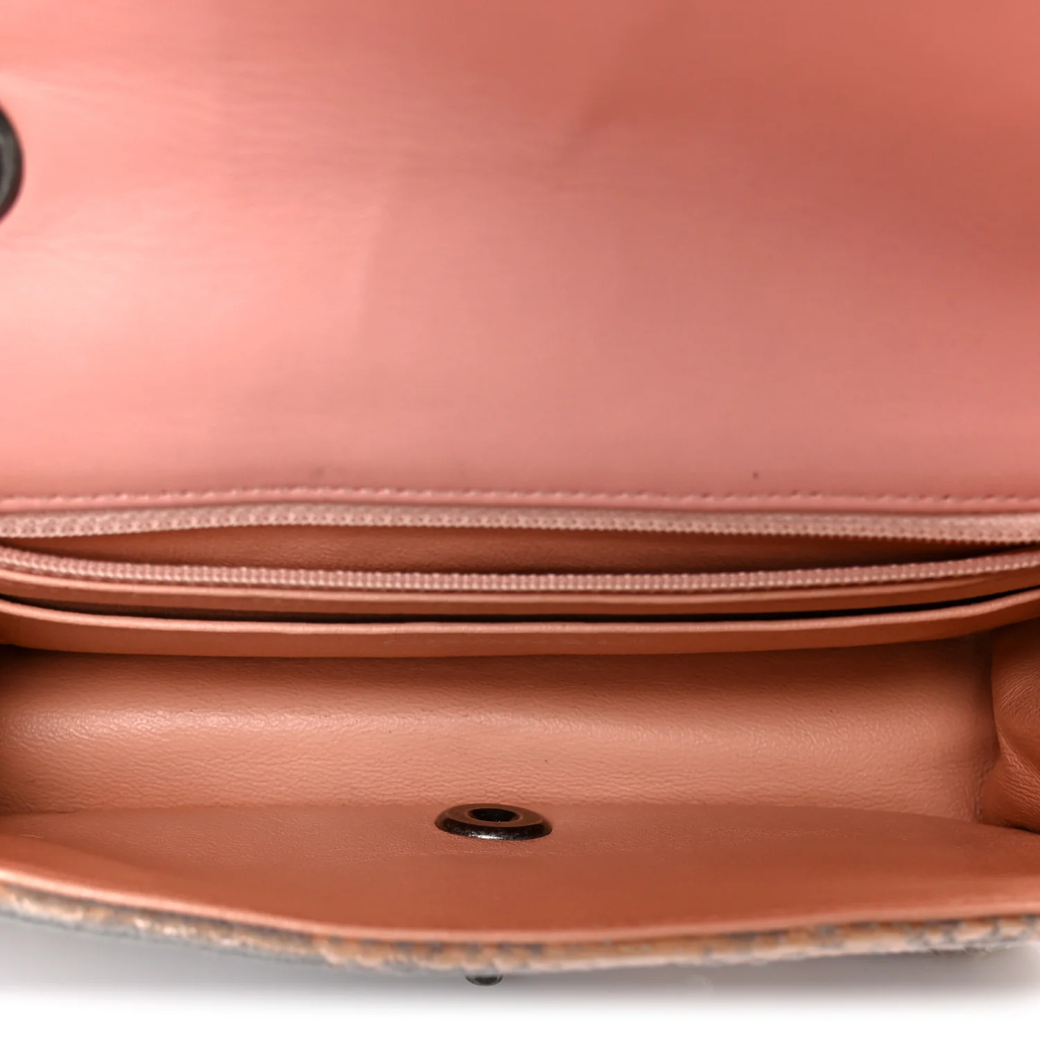Sequin Mini Flap Light Orange Grey - Top Club