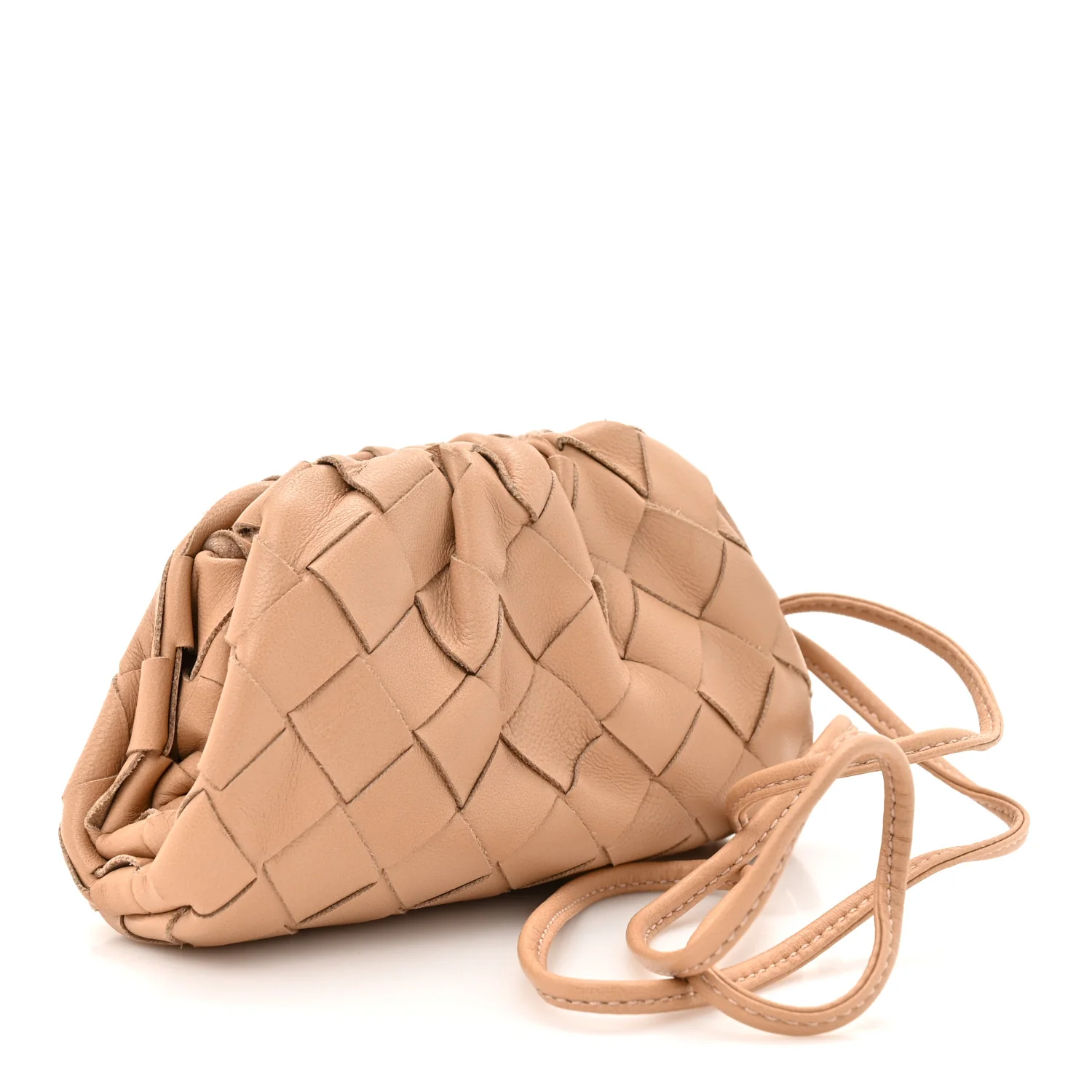 Nappa Intrecciato Coin Purse Almond - Top Club