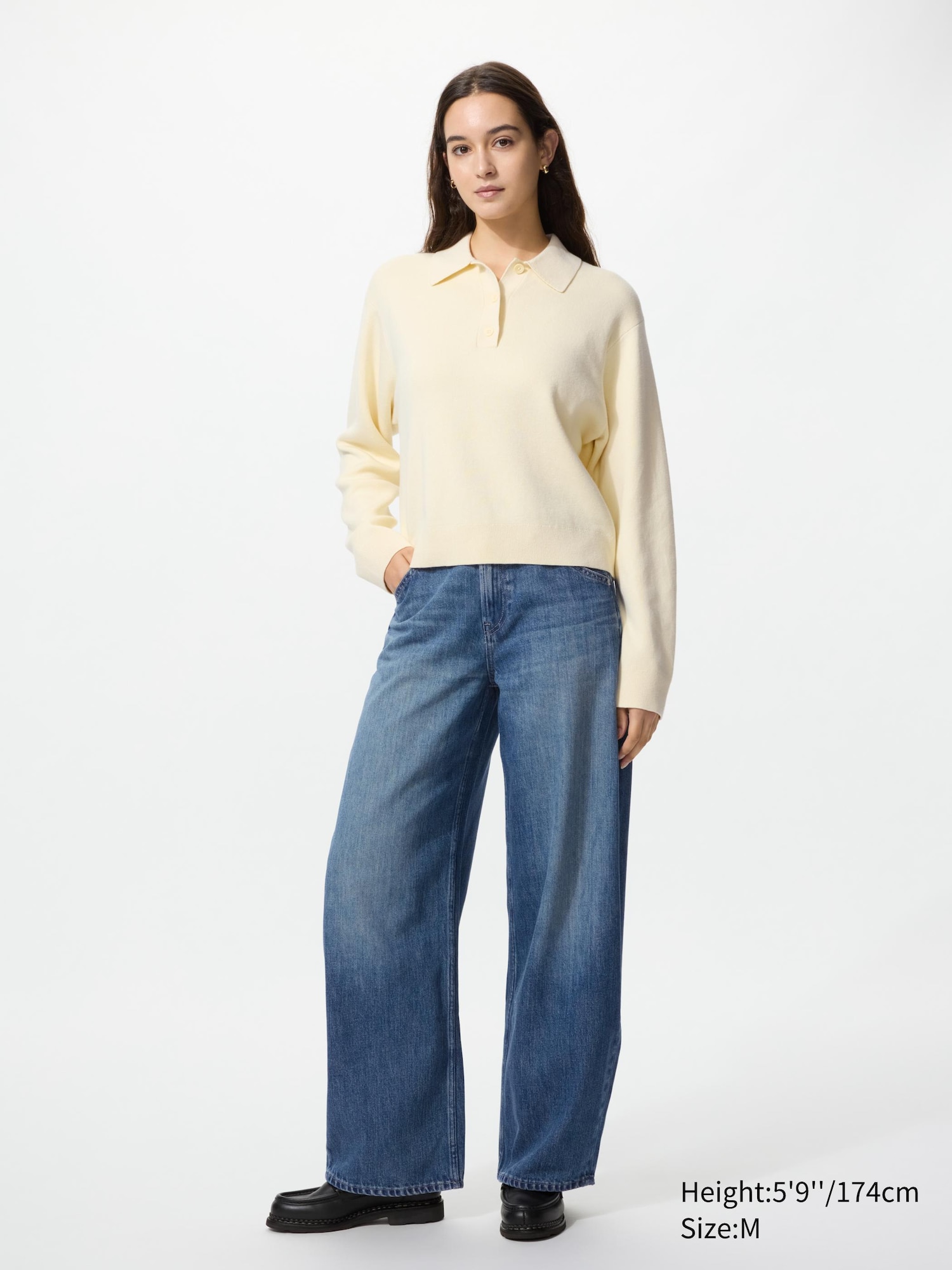Smooth Cotton Polo Sweater