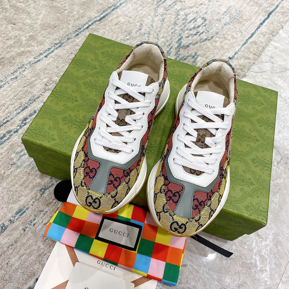 Gucci Multicolor GG Supreme Rhyton Sneaker - Top Club