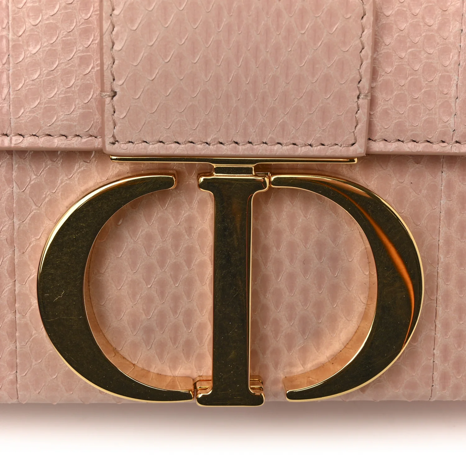 Snakeskin 30 Montaigne Box Bag Rose Clair - Top Club