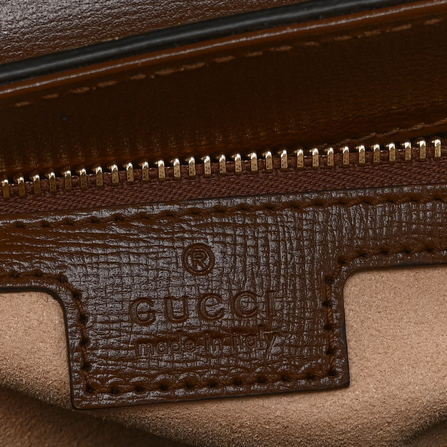 GG Supreme Monogram Calfskin Medium Horsebit 1955 Top Handle Bag Beige Ebony Brown Sugar - Top Club