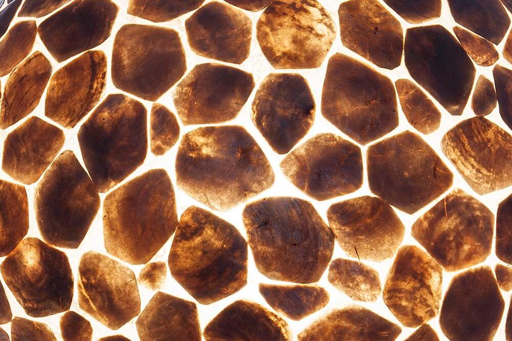 vloerlamp turtle gold capiz 150 cm
