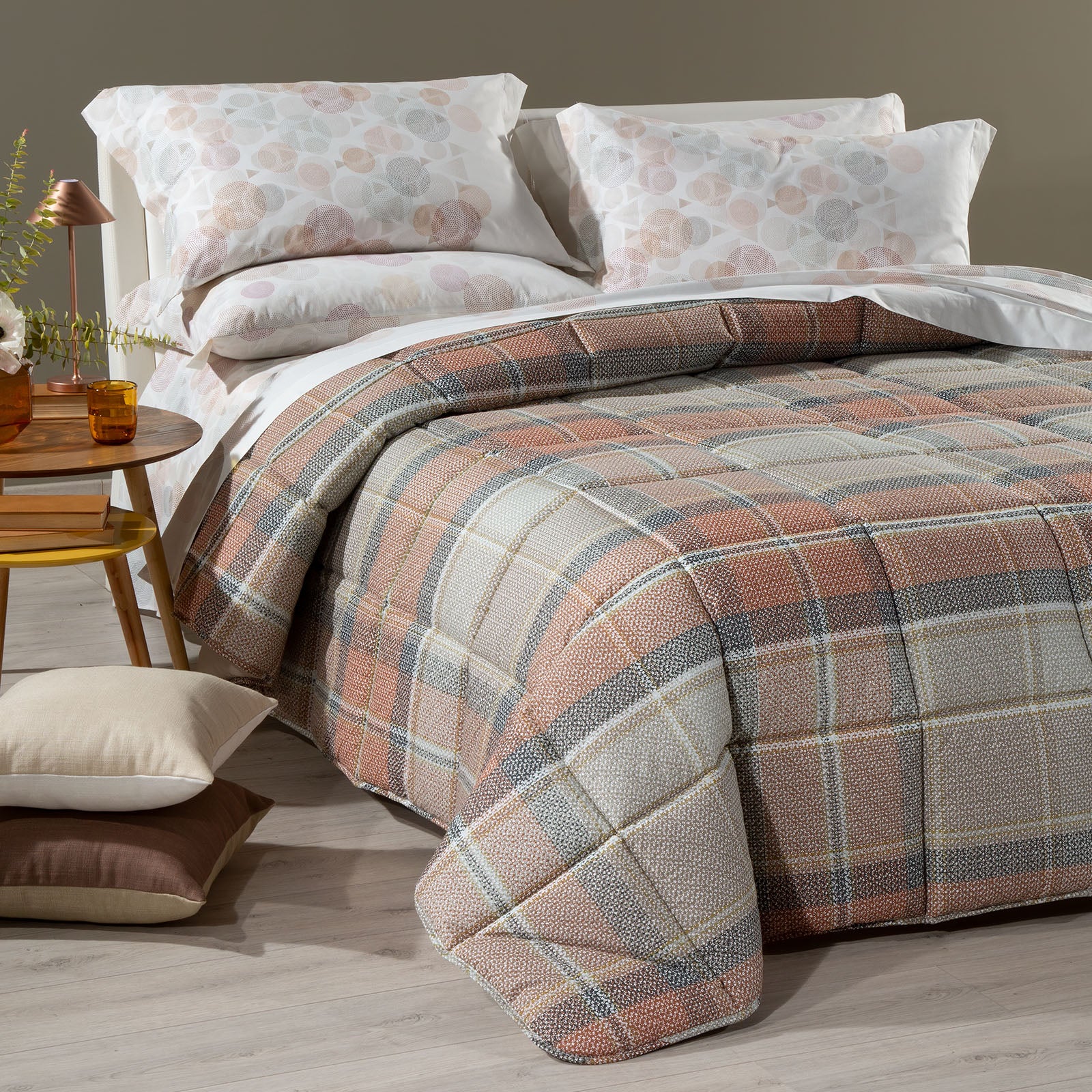 Trapunta In Cotone Madison Matrimoniale Caffè Caleffi