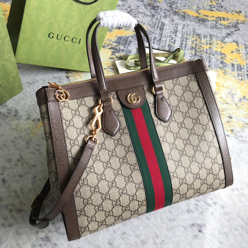 OPHIDIA GG MEDIUM TOTE BAG - Top Club