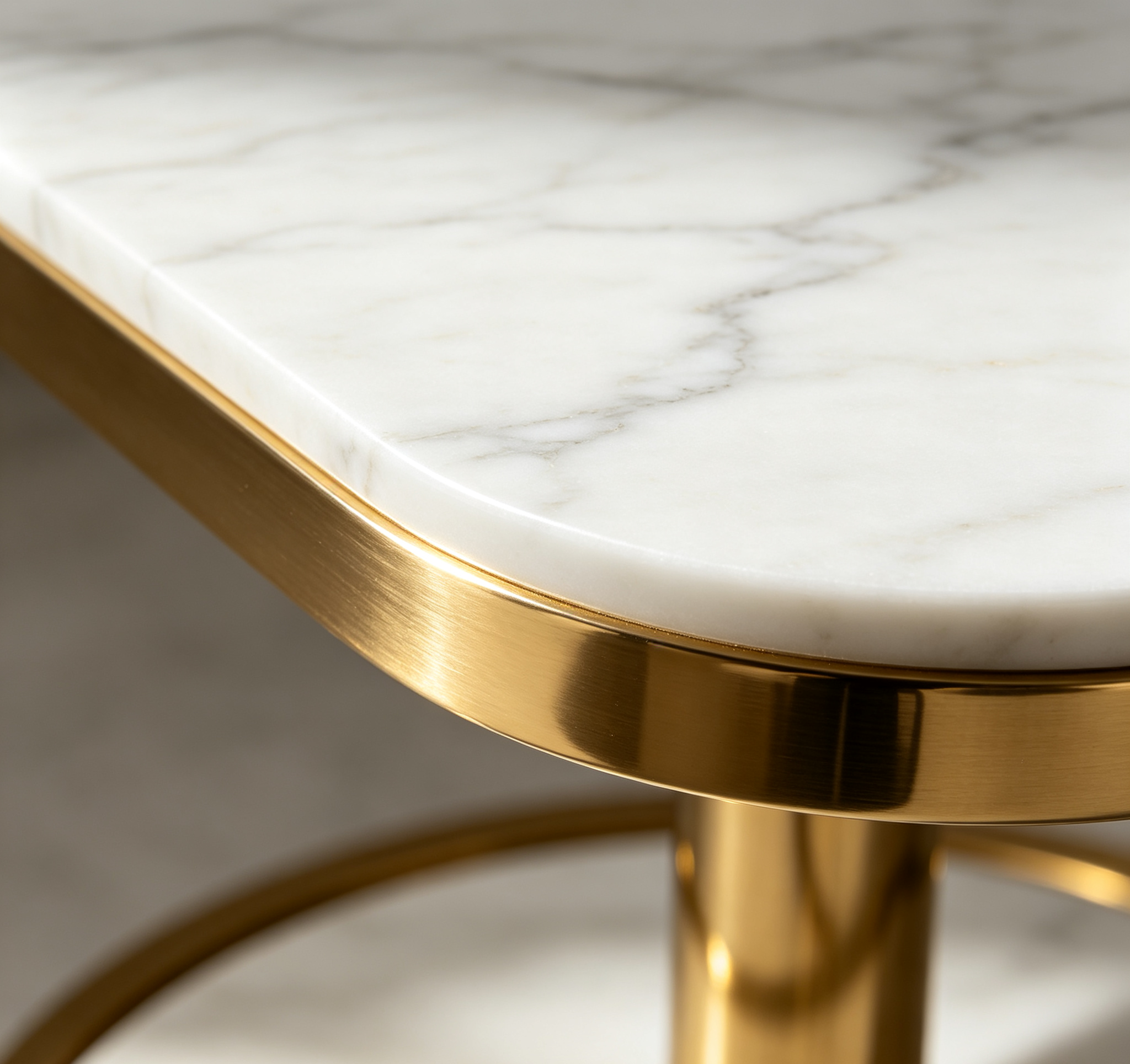 Marble & Gold Ring・Light Luxury