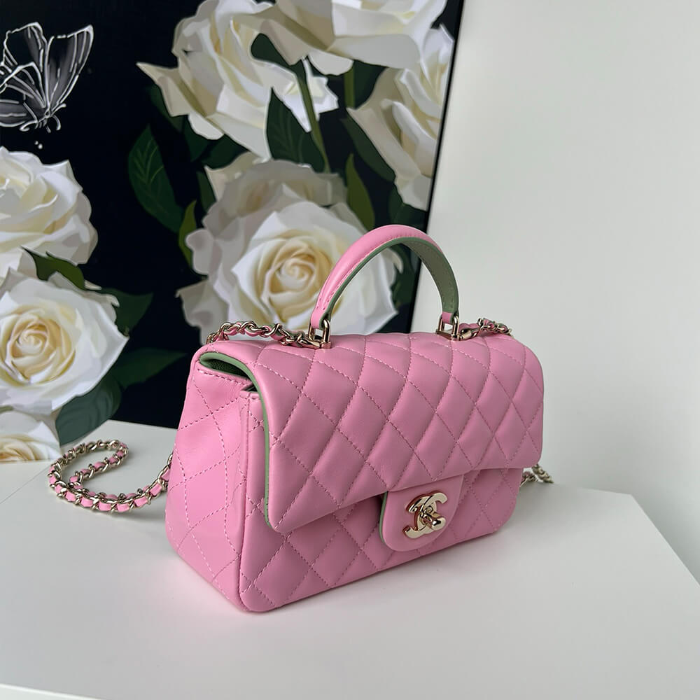 CHANEL Mini Classic Handbag With Top Handle - Top Club