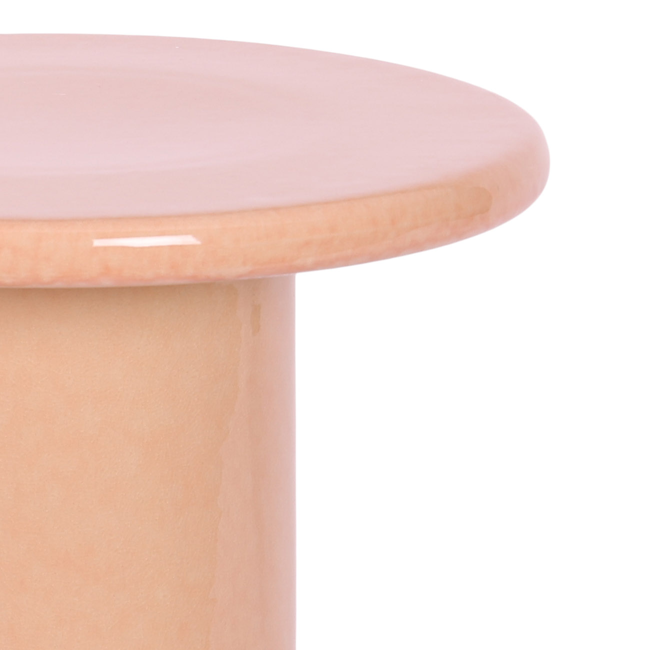 Bijzettafel Nino keramiek soft orange