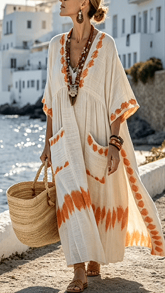 Women's V-Neck Midi Dress with Half Sleeves and Patch Pockets - Nordfashionstorm - Women's Clothing, Fashion for You - Nordfashionstorm.com