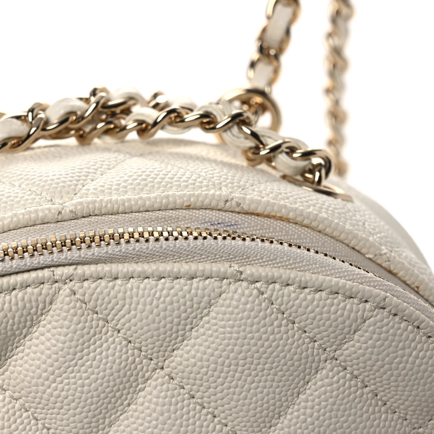 Caviar Quilted Small CC Day Backpack White - Top Club