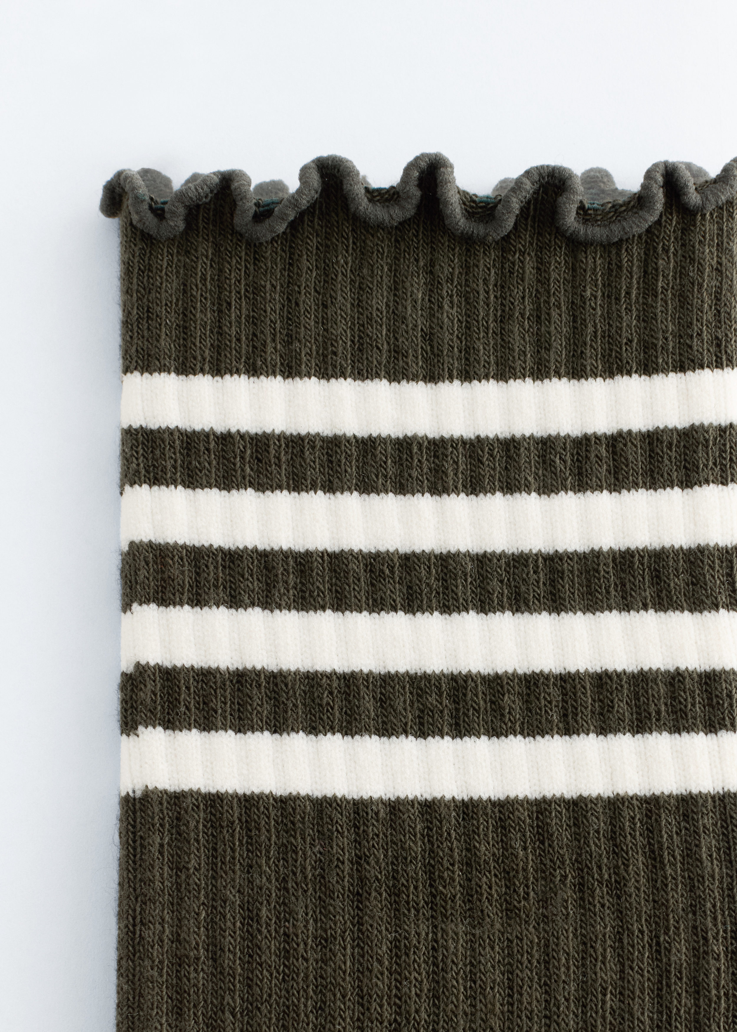 & Other Stories FRILL-TRIM STRIPED SOCKS