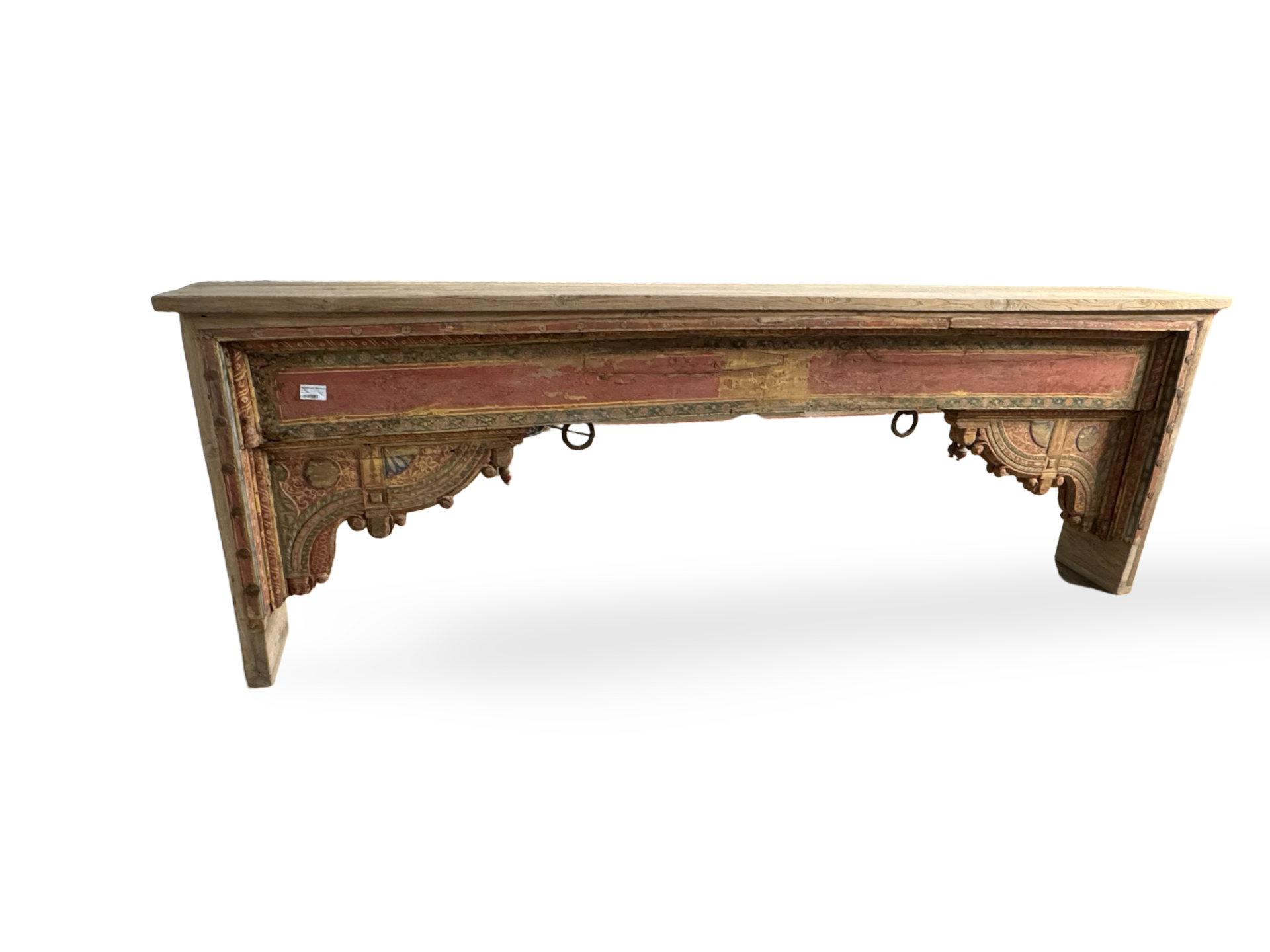 Wandtafel gekleurd Beam Shekhawati uniek