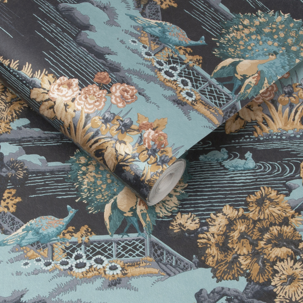 Graham & Brown  vliesbehang  Edo Toile Navy Graham & Brown  vliesbehang  Edo Toile Navy