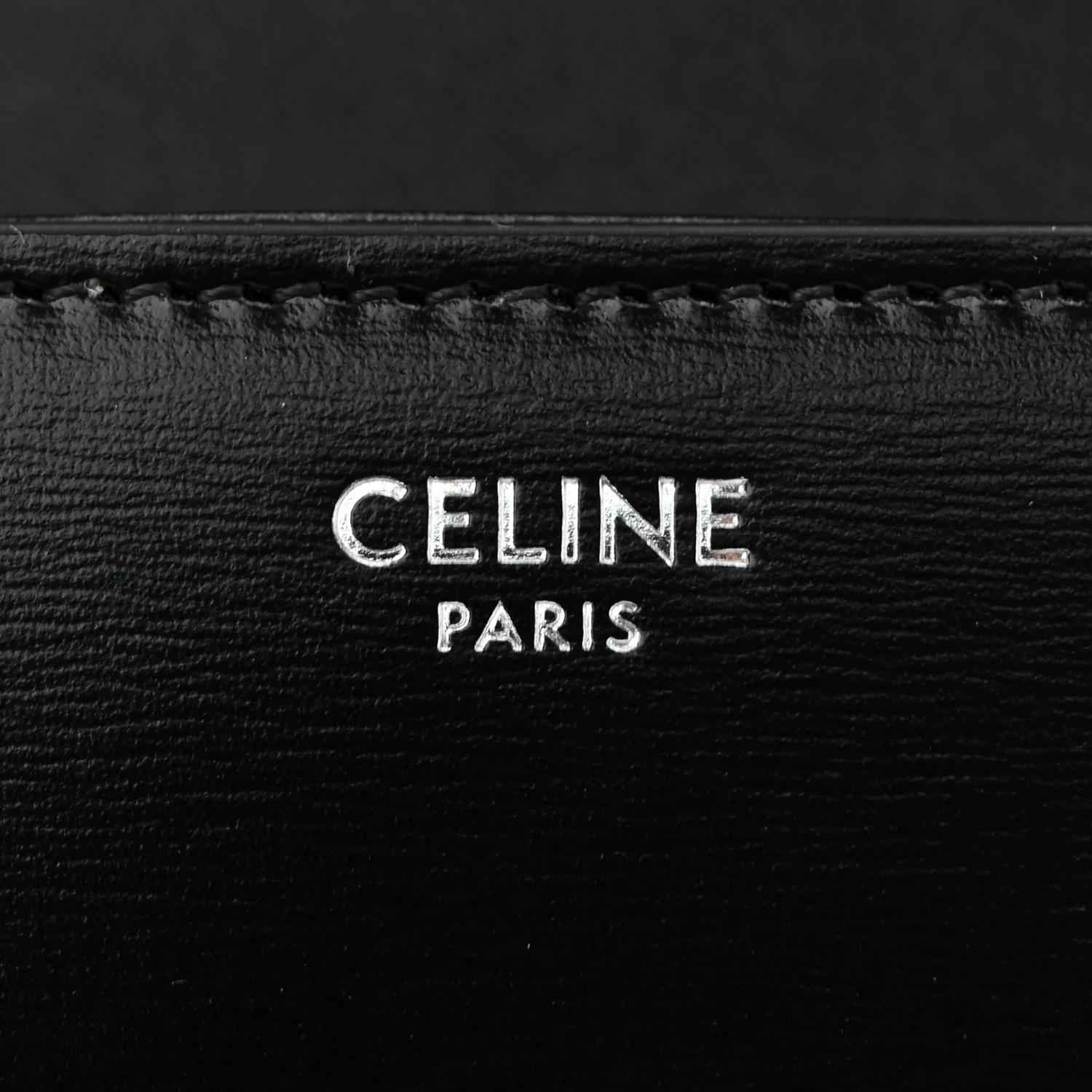 Shiny Calfskin Triomphe Chain Shoulder Bag Black - Top Club