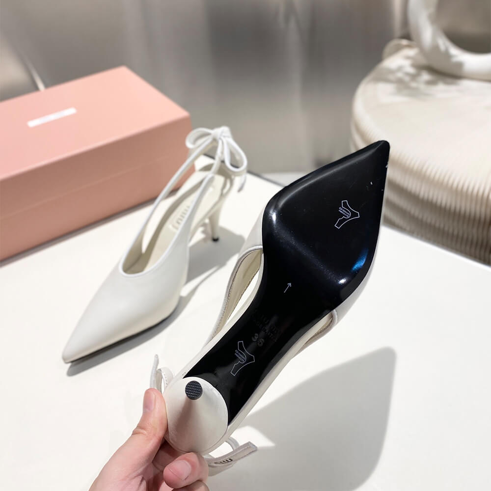 MiuMiu Nappa leather slingback pumps - Top Club