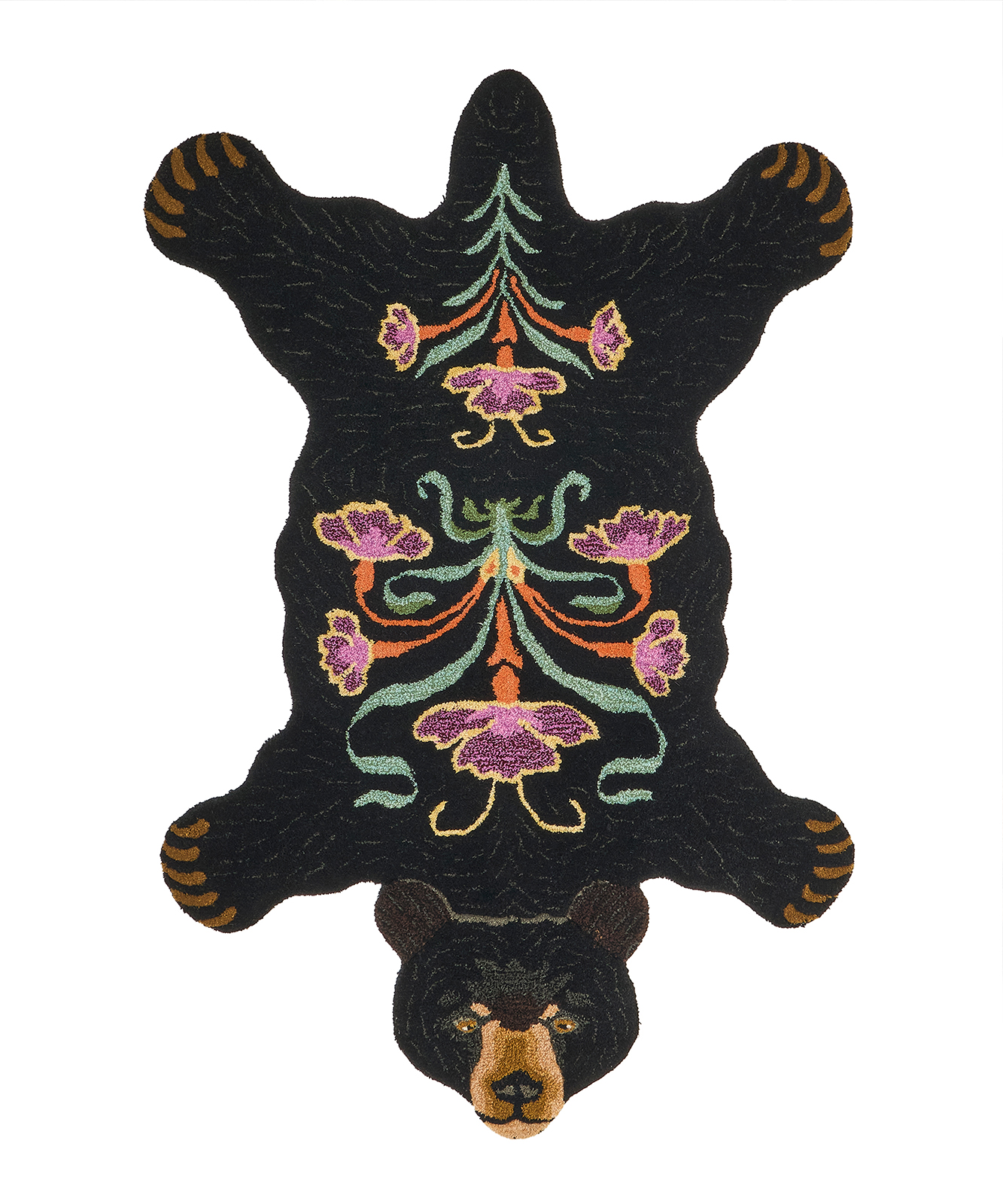 DG Blooming Black Bear Rug