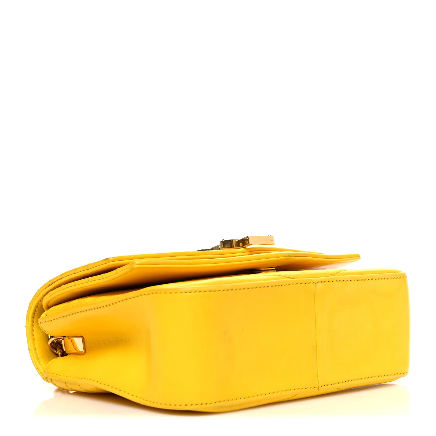 Lambskin Matelasse Chevron Monogram Small Sulpice Bag Mimosa - Top Club