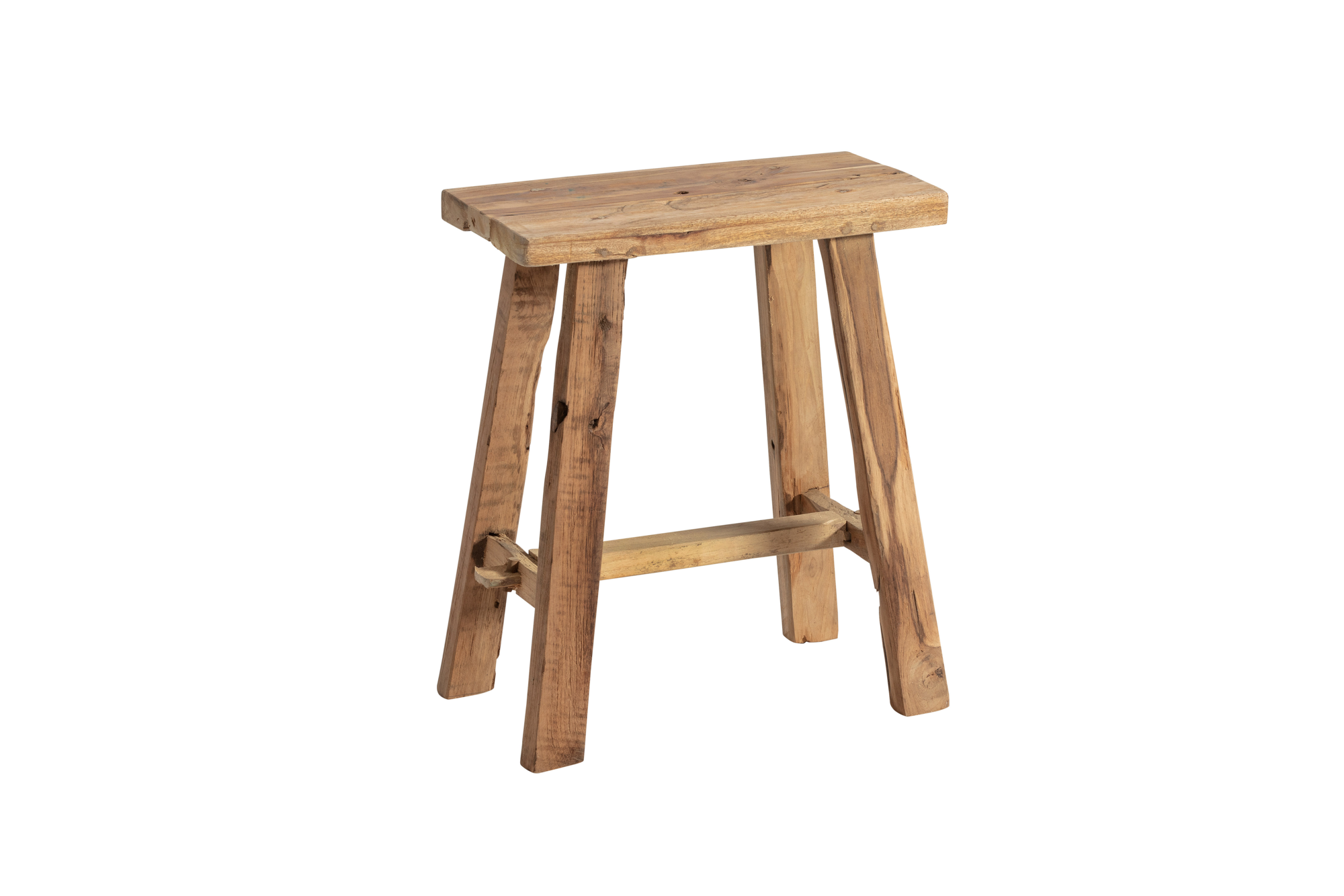 zit bankje oud teak  naturel  40 cm