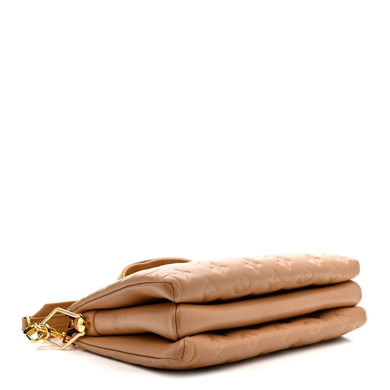 Lambskin Embossed Monogram Coussin PM Camel - Top Club