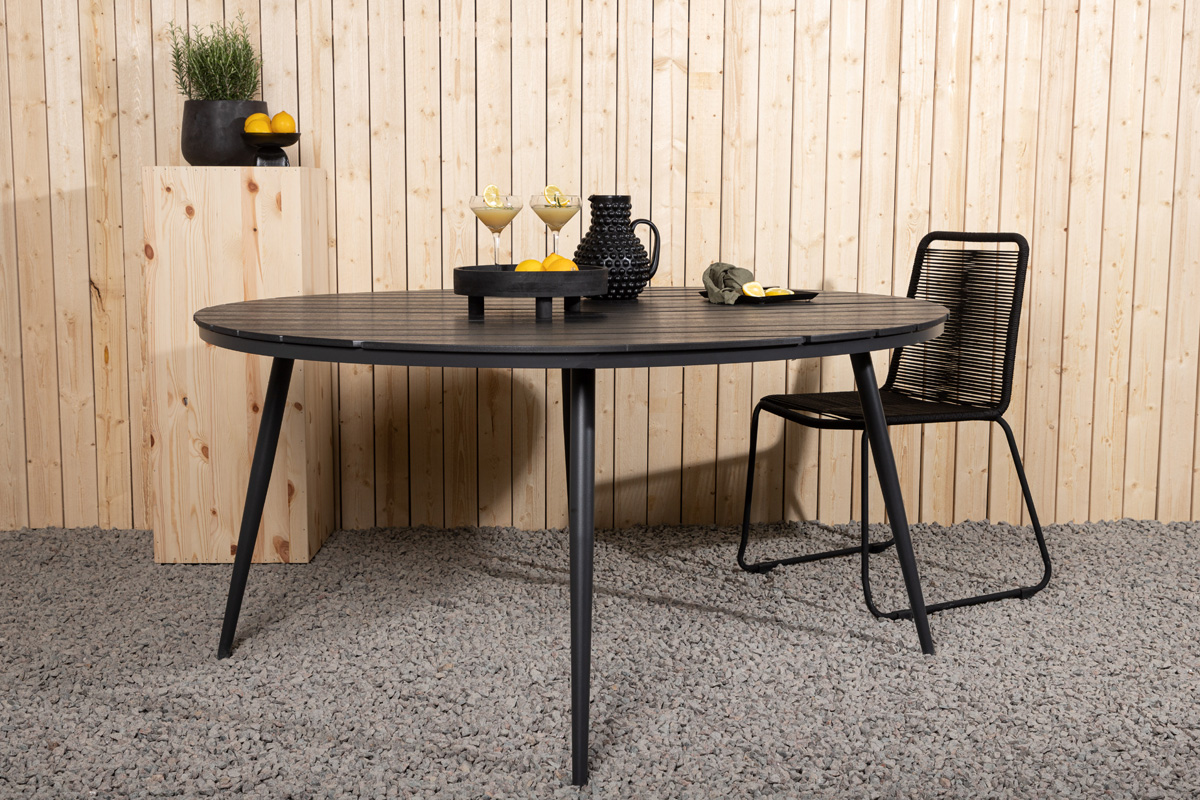 Tuintafel Aaron polywood zwart Zwart