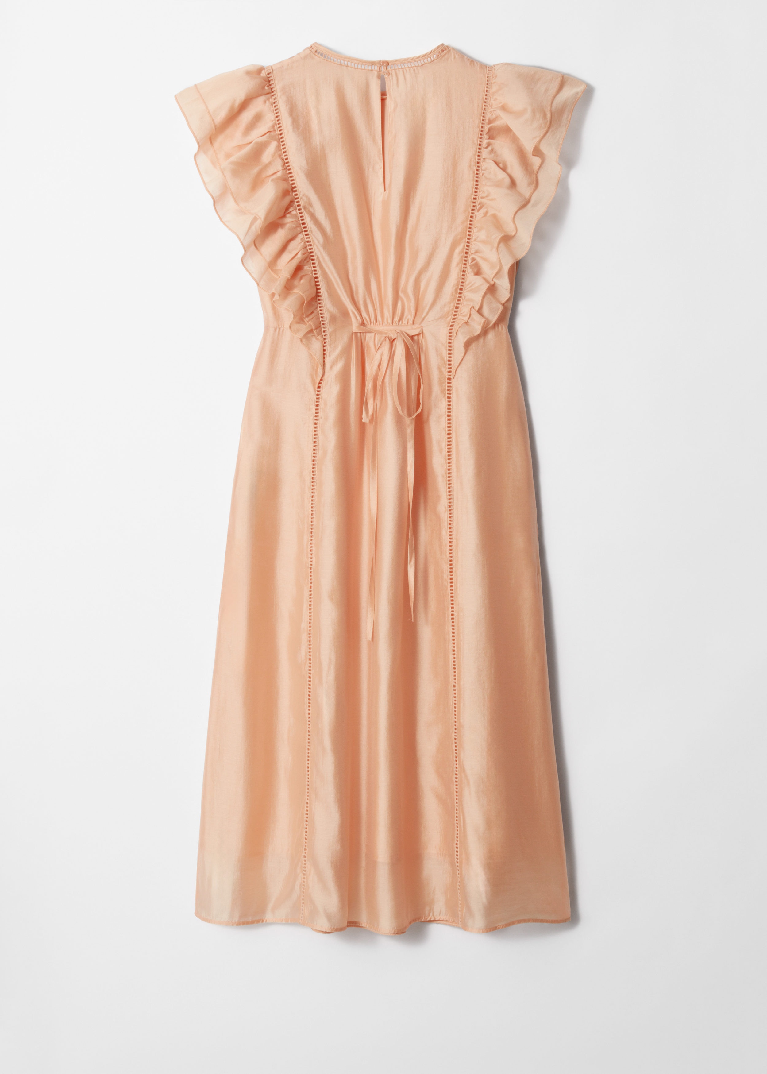 & Other Stories FRILL MIDI DRESS