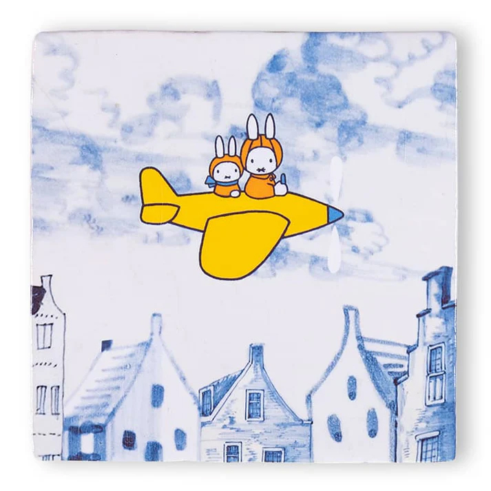 Wandtegel Miffy's jouney M