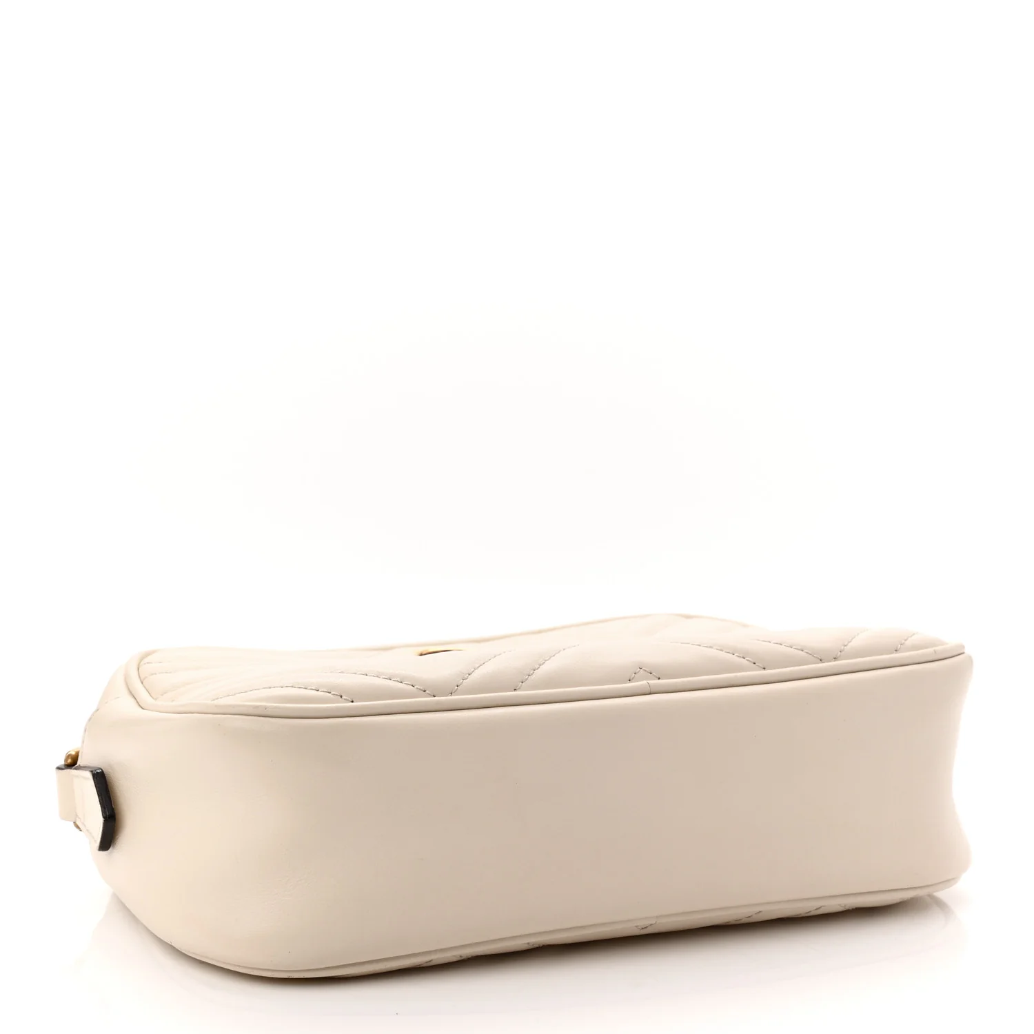 Calfskin Matelasse Small GG Marmont Chain Shoulder Bag White - Top Club