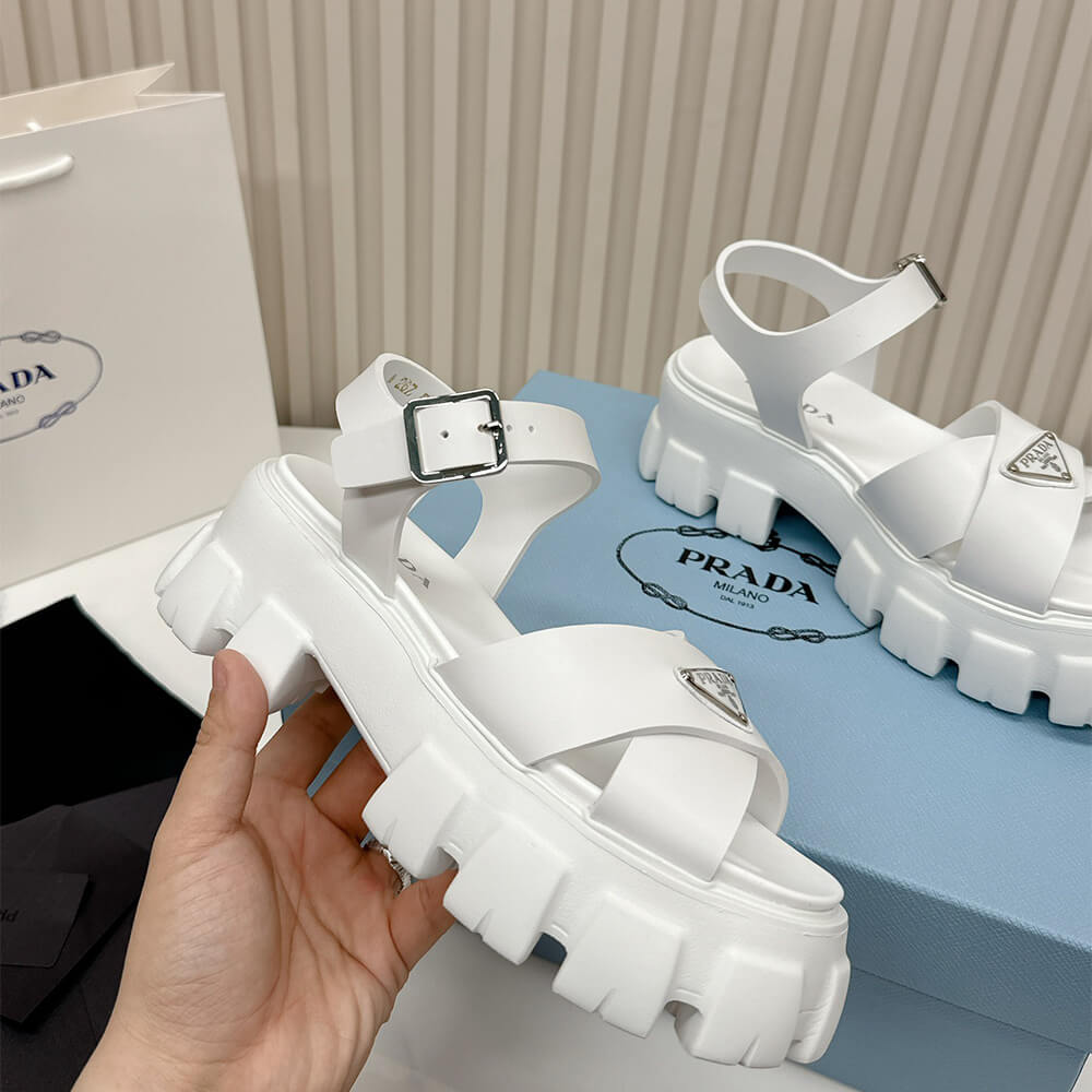 PRADA Monolith rubber sandals - Top Club